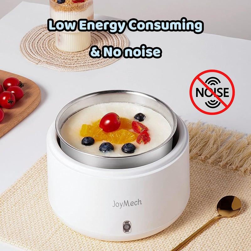 JoyMech Yogurt Maker, Compact Greek Yogurt Maker Machine with Constant Temperature Control, Stainless Steel Container, 1 Quart for Home Organic Yogurt - Image 5